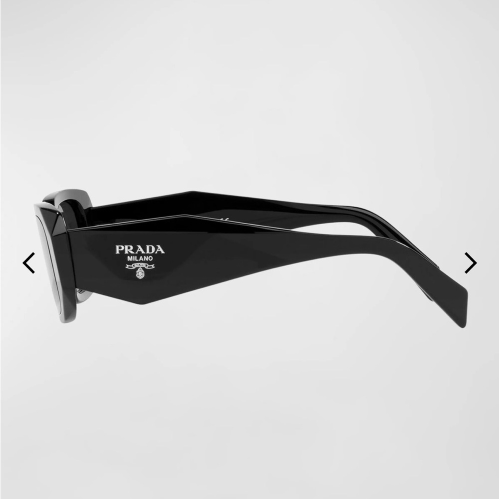 Prada Geometric Rectangle Acetate Sunglasses - image 3